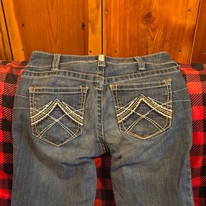 Ariat Boot Cut Jeans with Embroidered Pockets